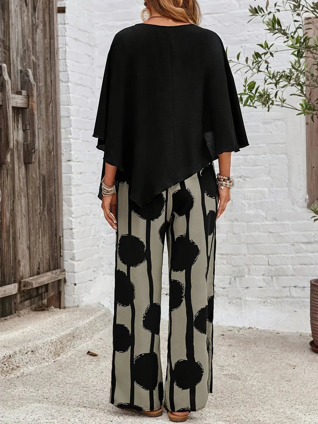 Valeriana™ | Epäsymmetrinen Toppi ja Boho-Housut